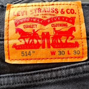 Levi's Black 514 Jeans